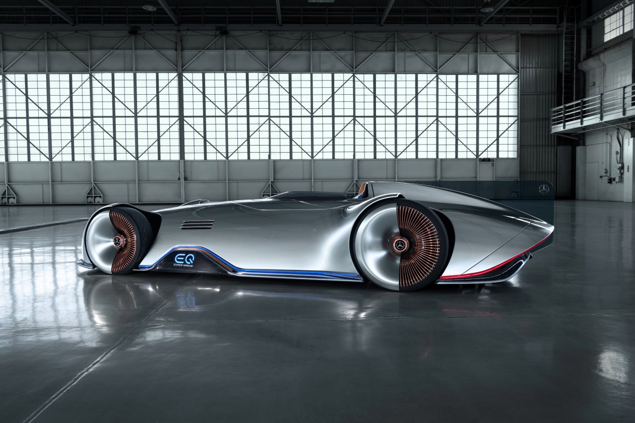 2018 Mercedes Benz Vision EQ Silver Arrow 4k