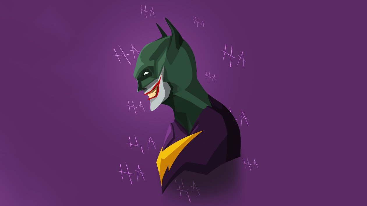 Joker X Batman Minimal 4k