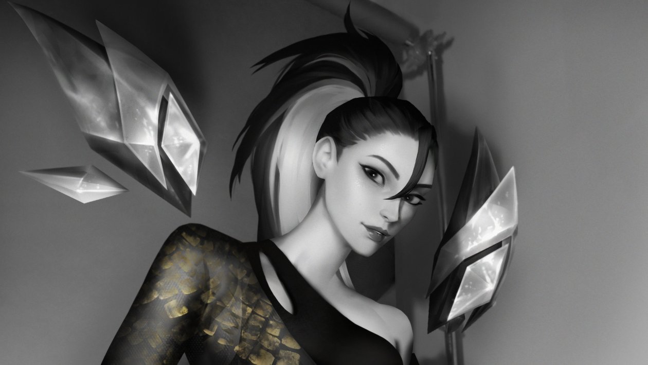 Kaisa Kda Monochrome 4k