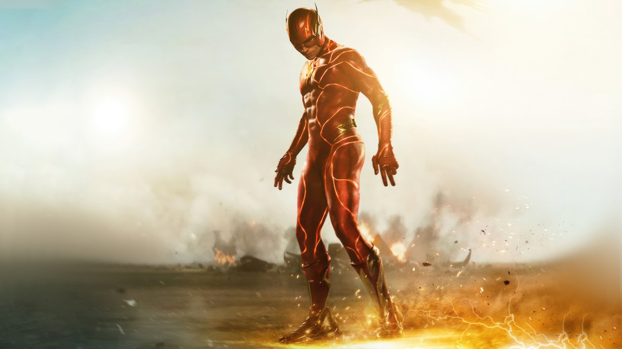 Flash In The Flash Movie Poster 5k