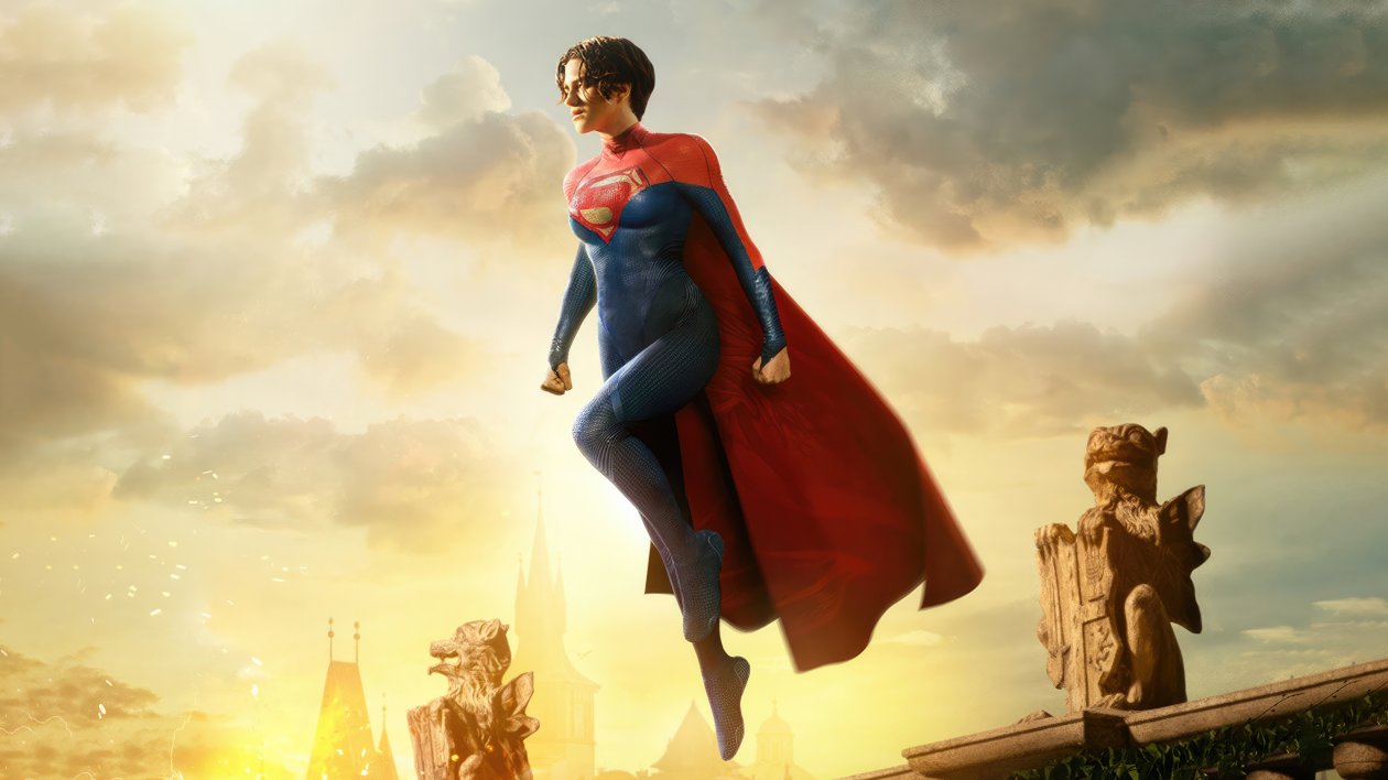 Supergirl In The Flash Movie Poster 5k