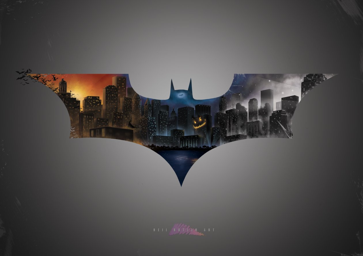 The Dark Knight Bat Logo 5k