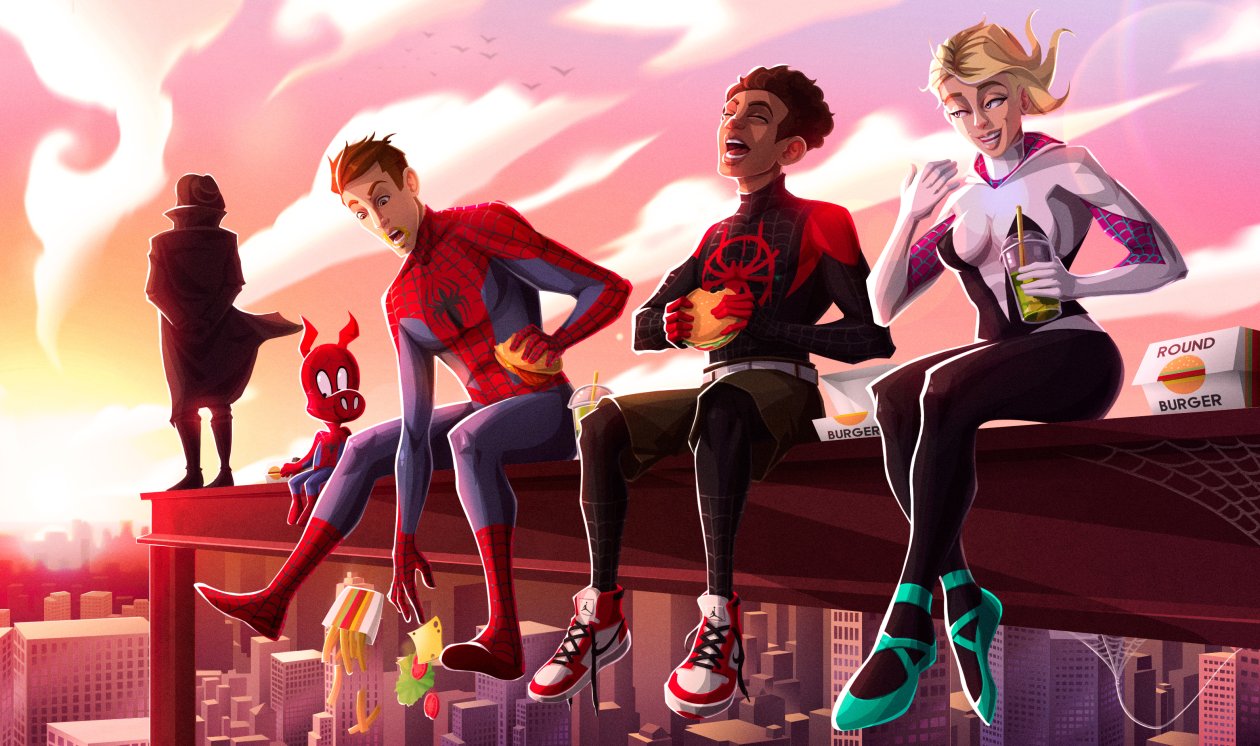SpiderMan Into The Spider Verse New Artwork 4k