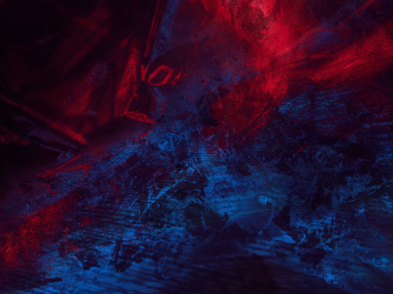 Abstract Blue Red Splash Thick 4k