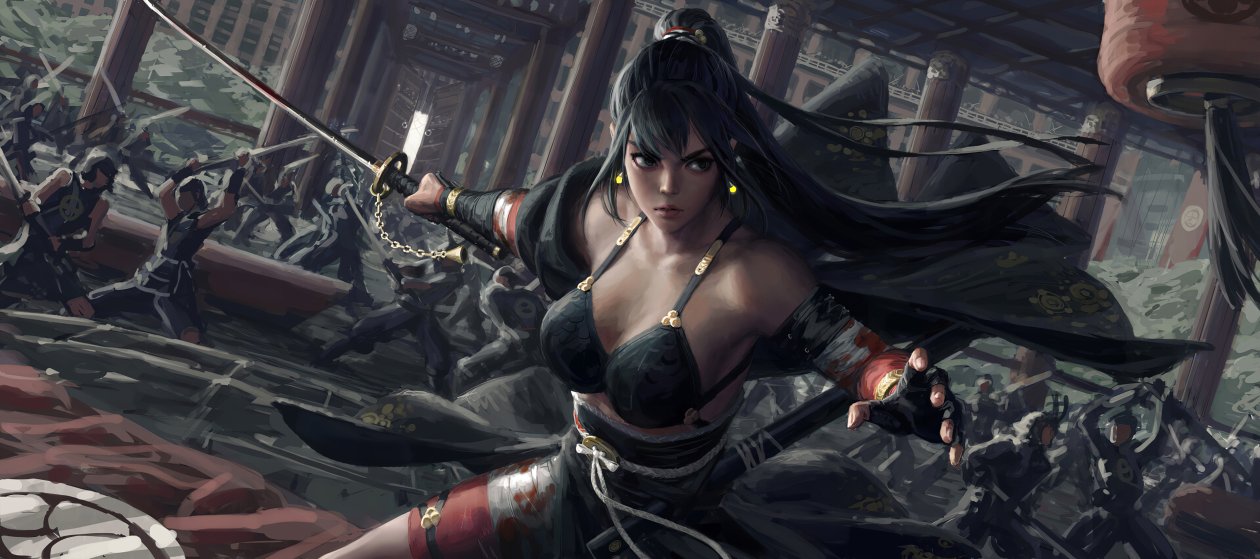 Warrior Girl Sword 4k Artwork