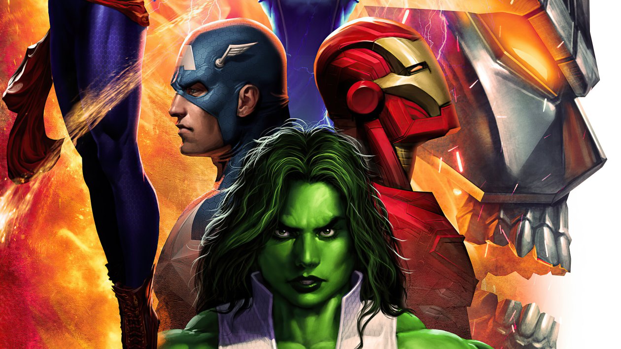 Iron Man Captain America She Hulk 4k