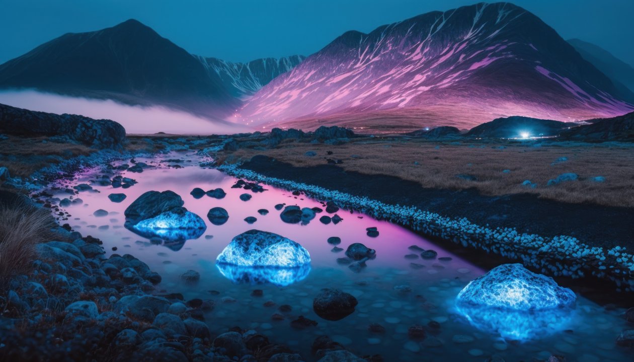 Glowing Rocks Mountains 5k