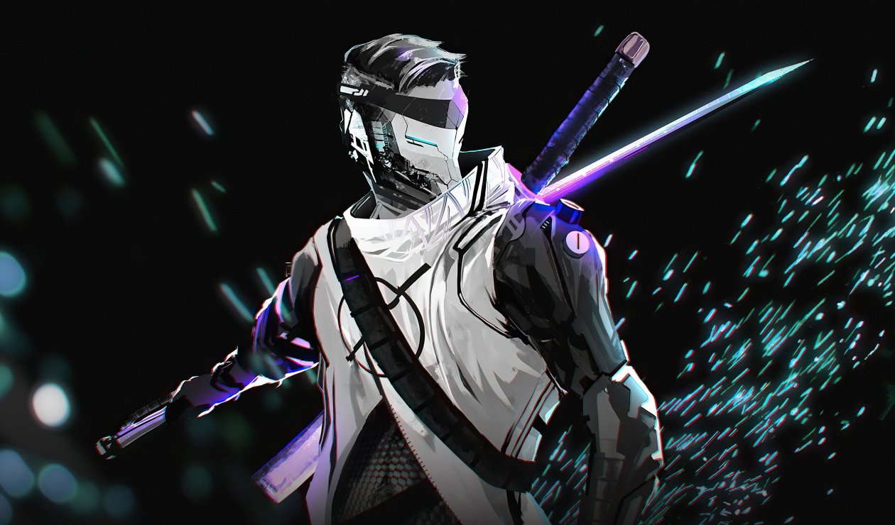 White Ninja Demon 4k