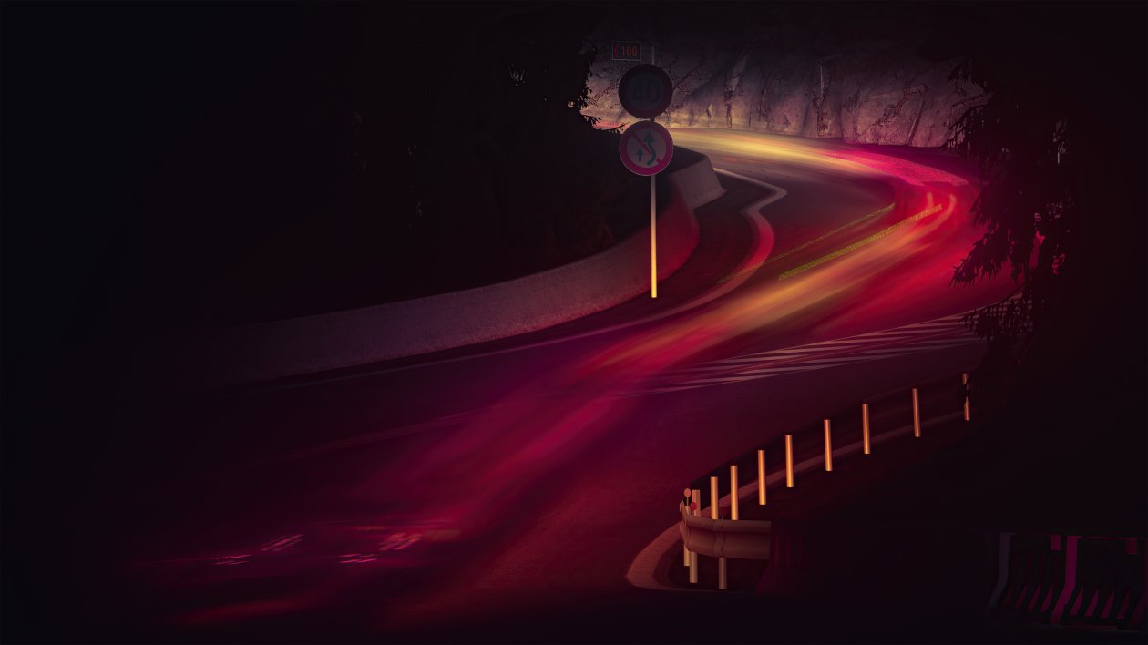 Road Long Exposure Lights 5k