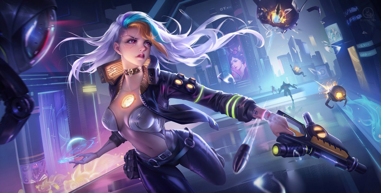 Scifi Warrior Girl With Gun 4k
