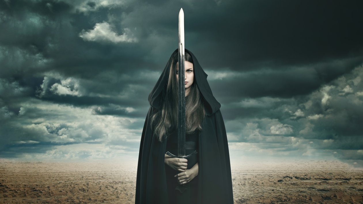 Girl Sword Oath 8k