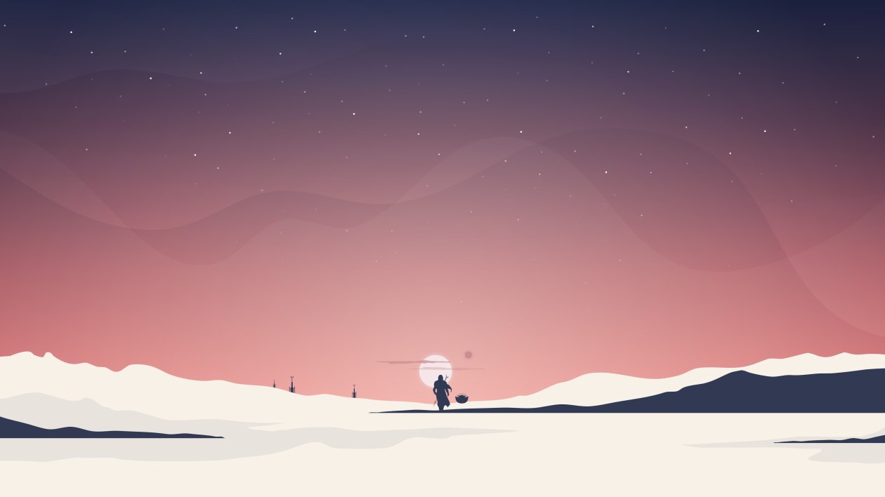 The Mandalorian Minimalist Art 4k