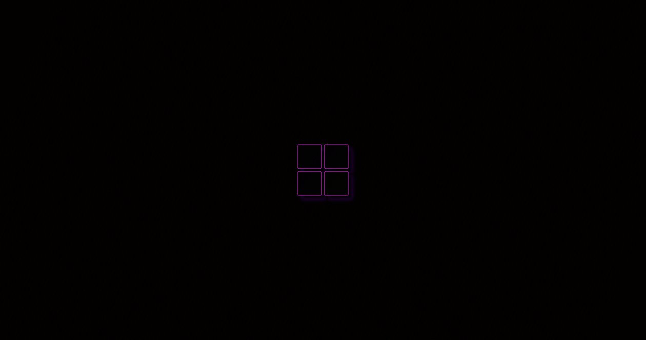Glowing Windows Logo 4k