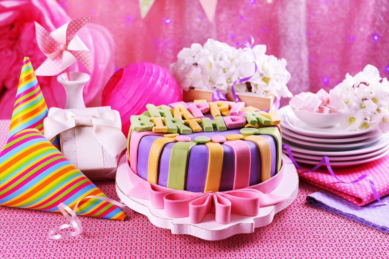 Pink Birthday Cake