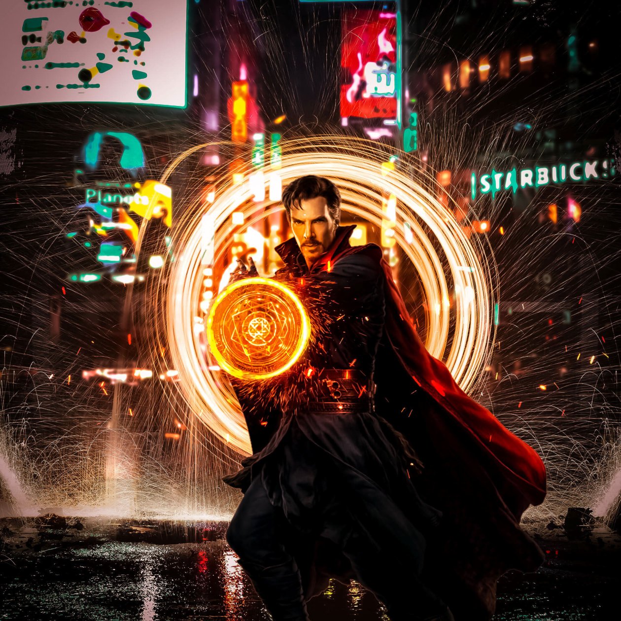 Doctor Strange Portal Opening Atrwork