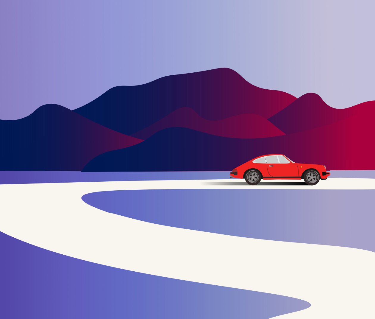Porsche Minimalist 4k