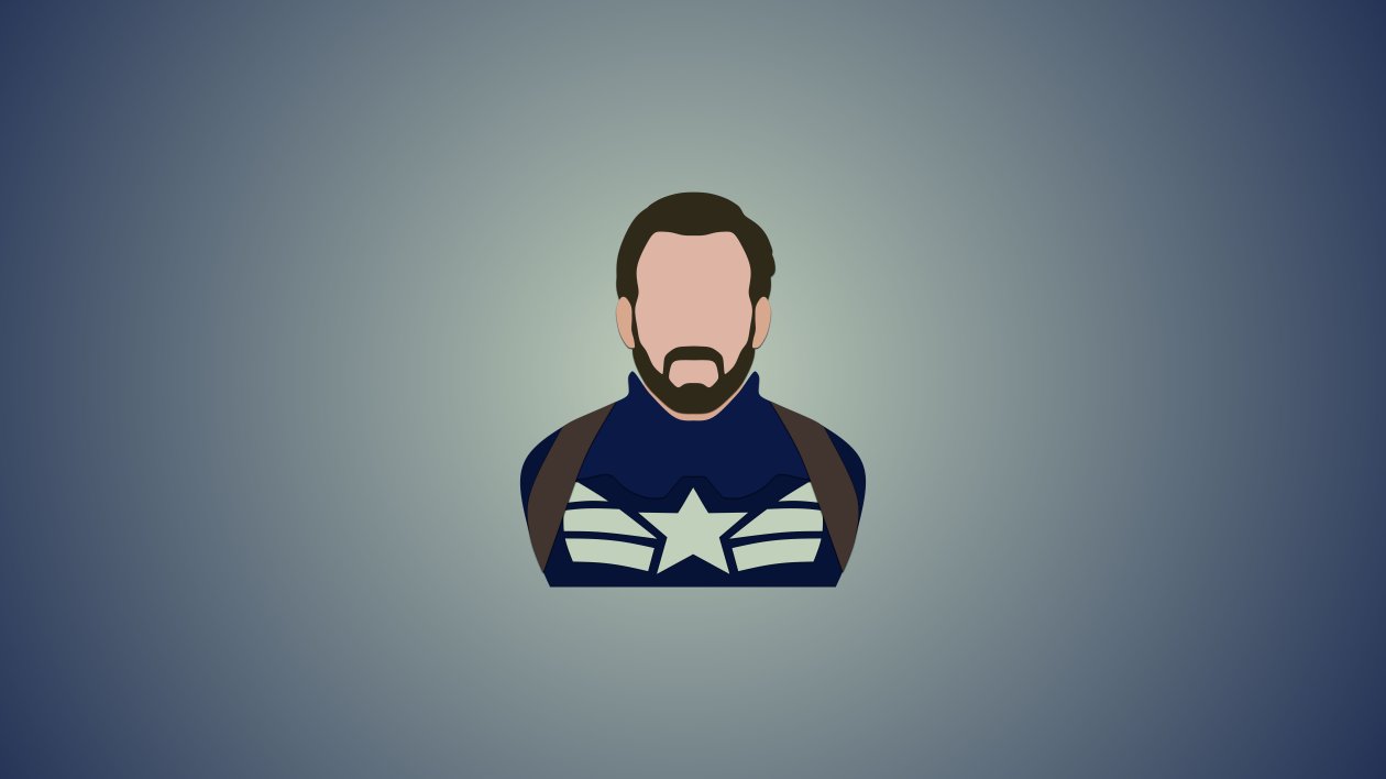 Captain America Minimalism 12k