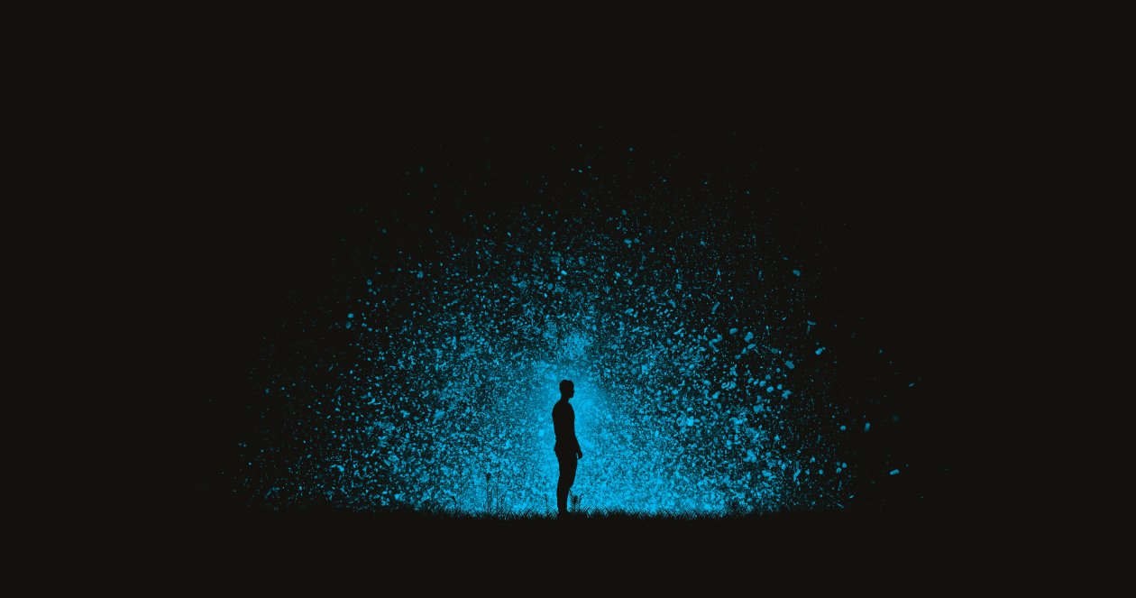 Silhouette Man Standing Art 4k
