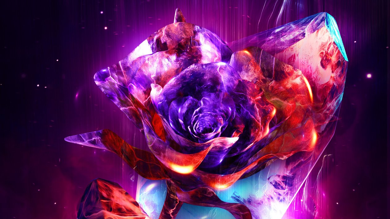Rose Abstract 4k