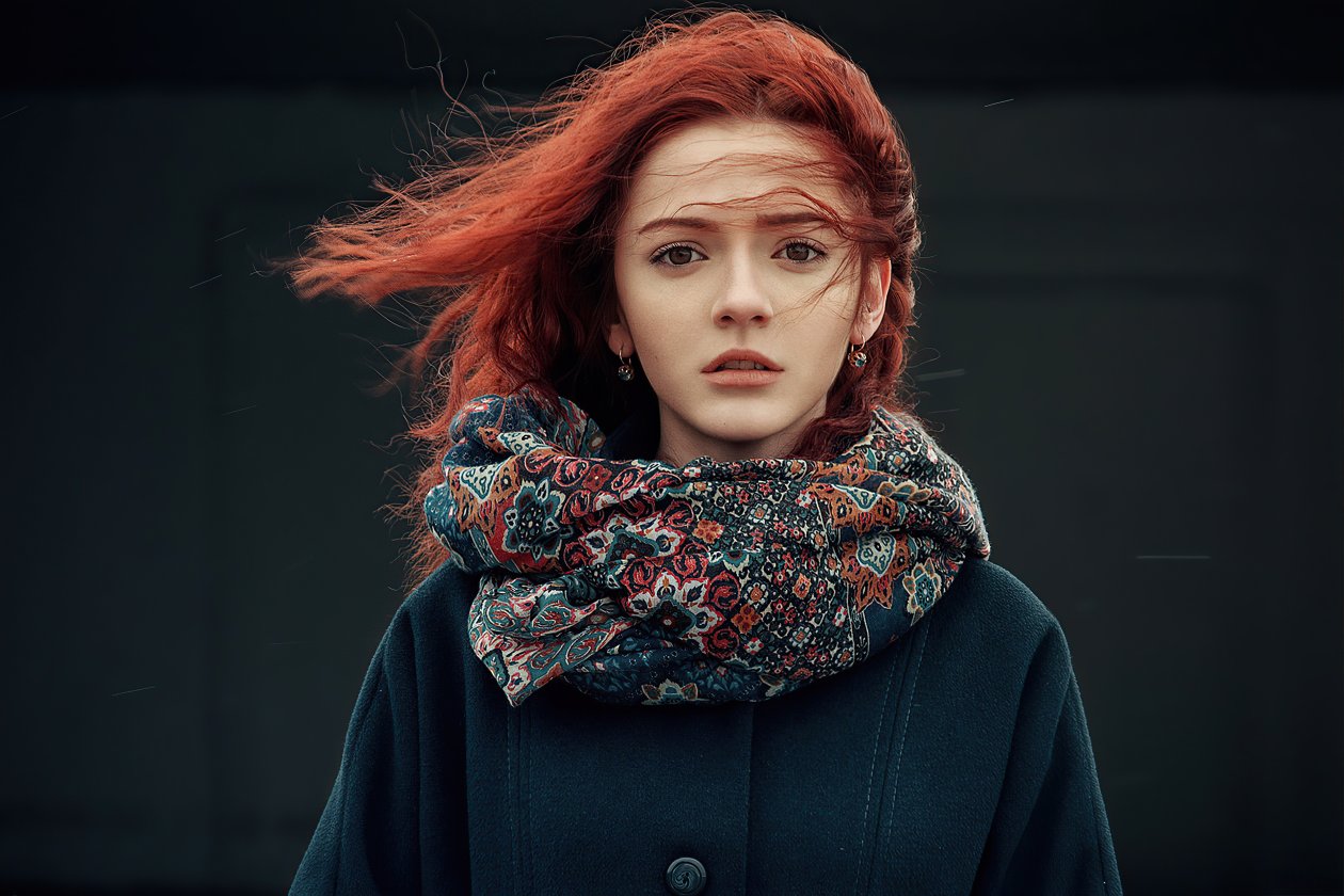 Beautiful Portrait Red Head 4k