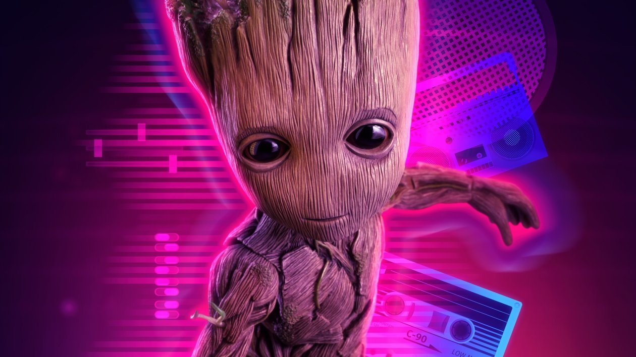 4k Baby Groot