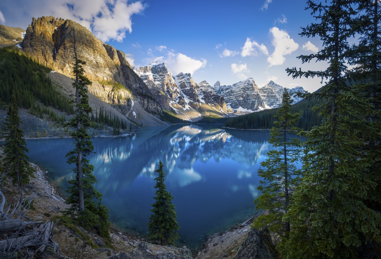 Lake Scenery Alberta Trees 5k