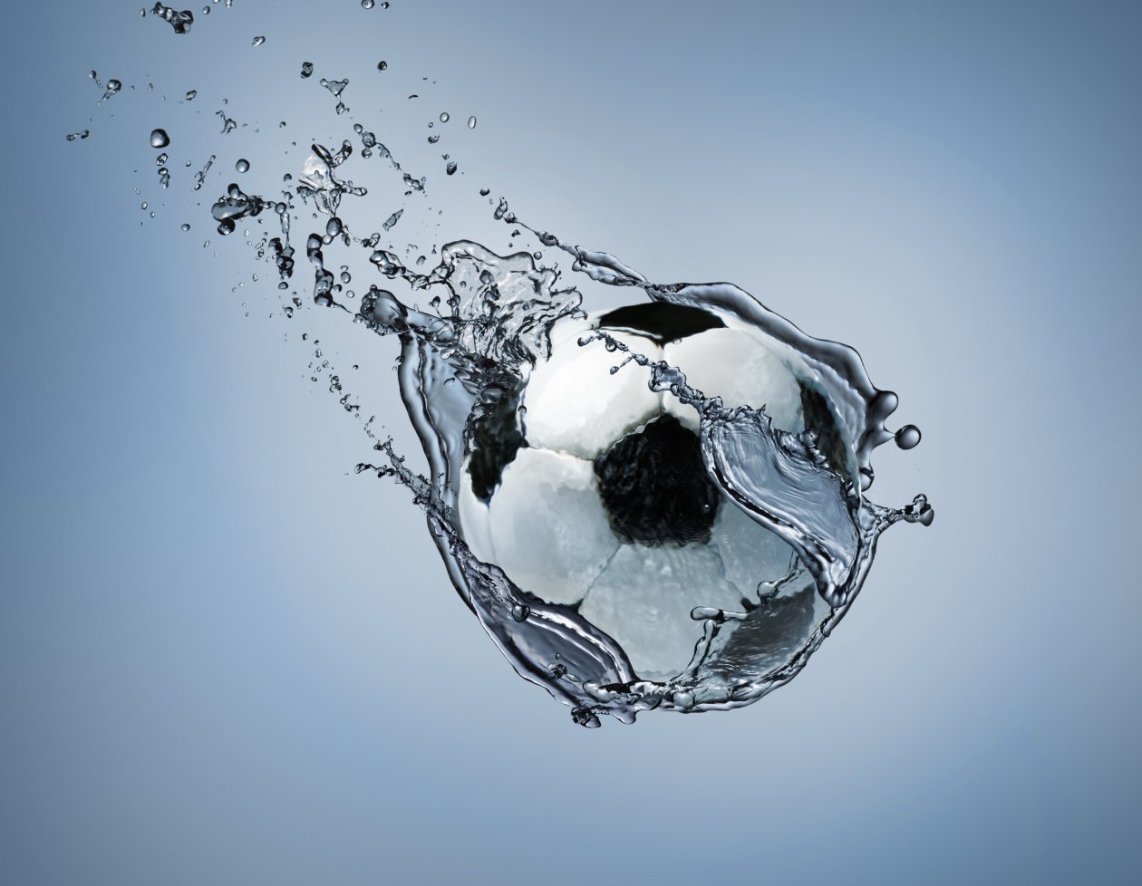 Football Water Splash