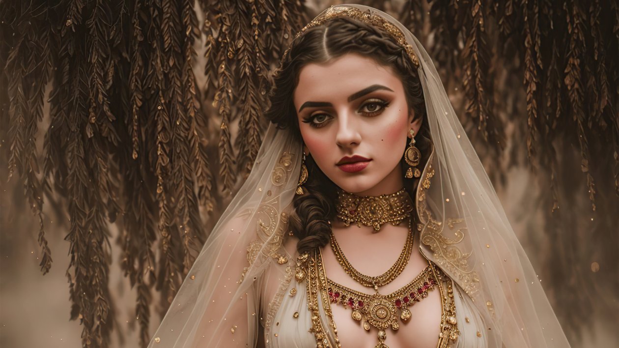 Ancient Girl With Jewellery