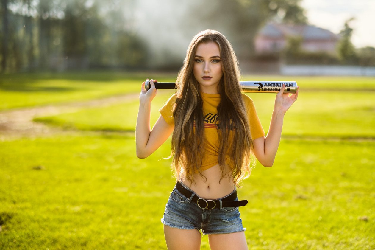 Girl With Baseball
