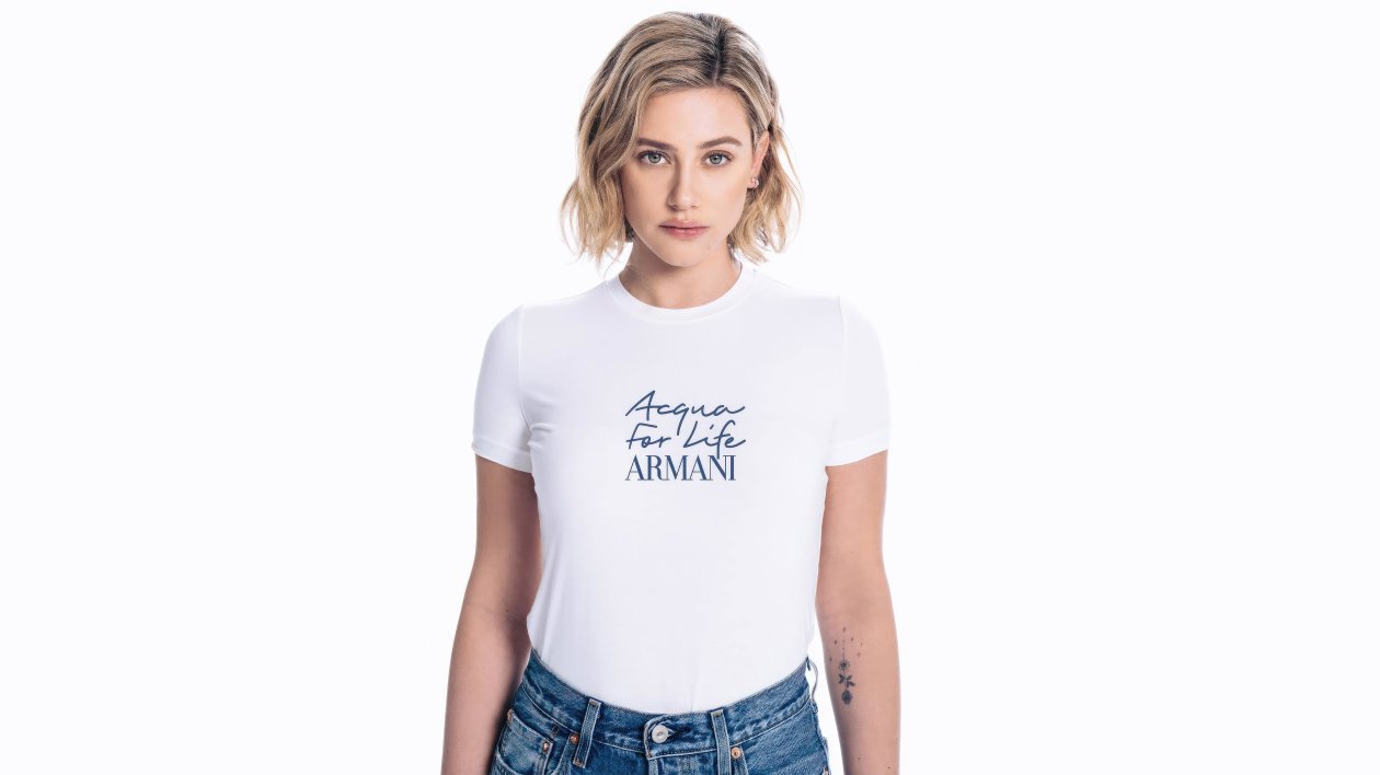 Lili Reinhart Armani Beauty Water Day Campaign