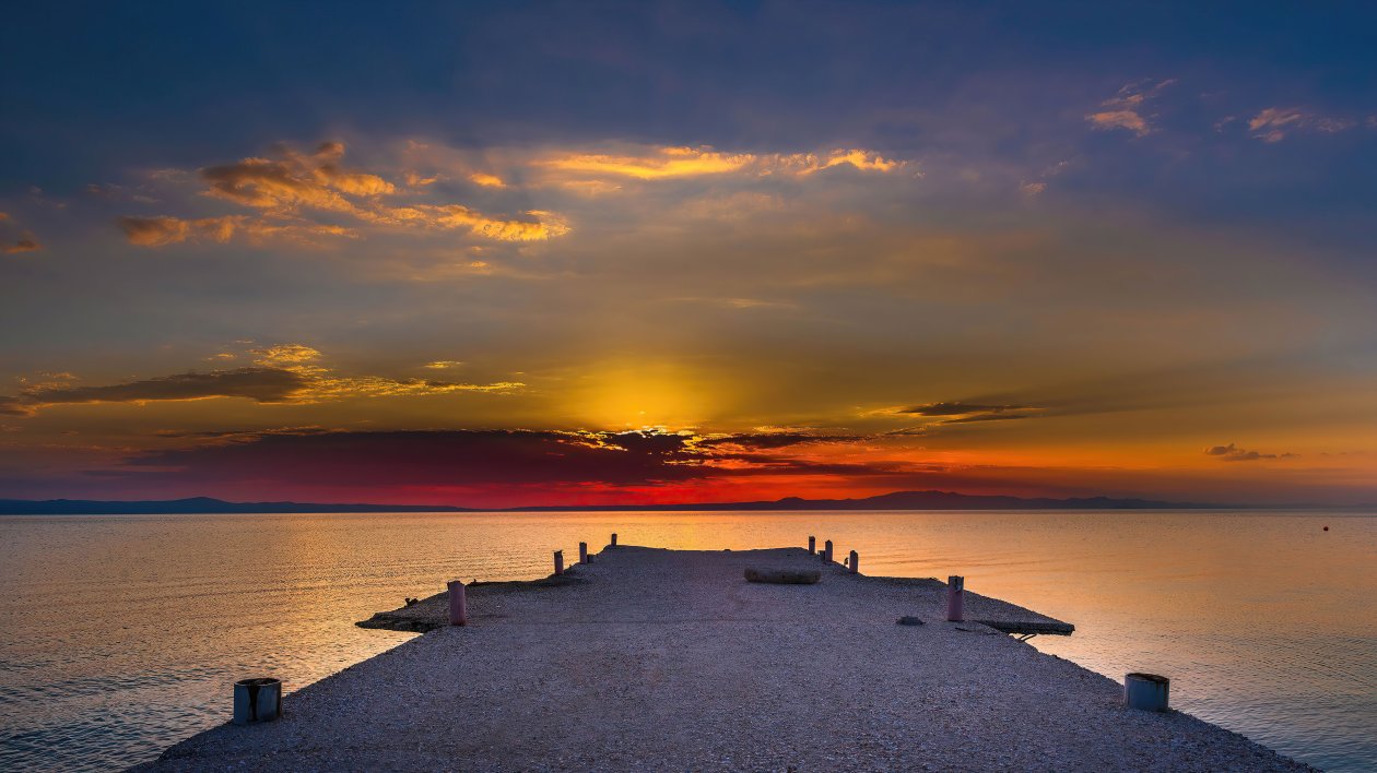 Pier Sunset Evening 5k