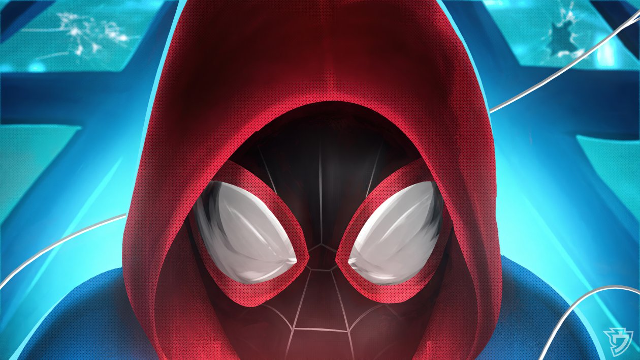 Spider Man Mask Closeup