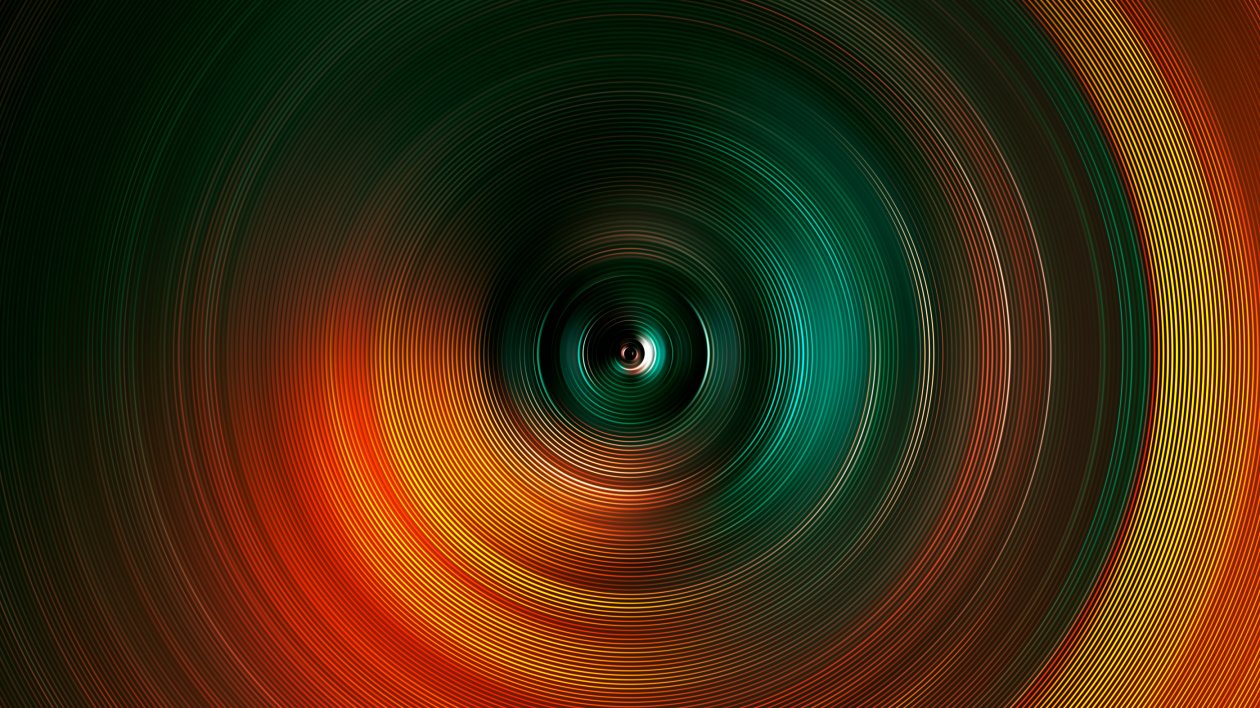 Abstract Spiral Digital Art