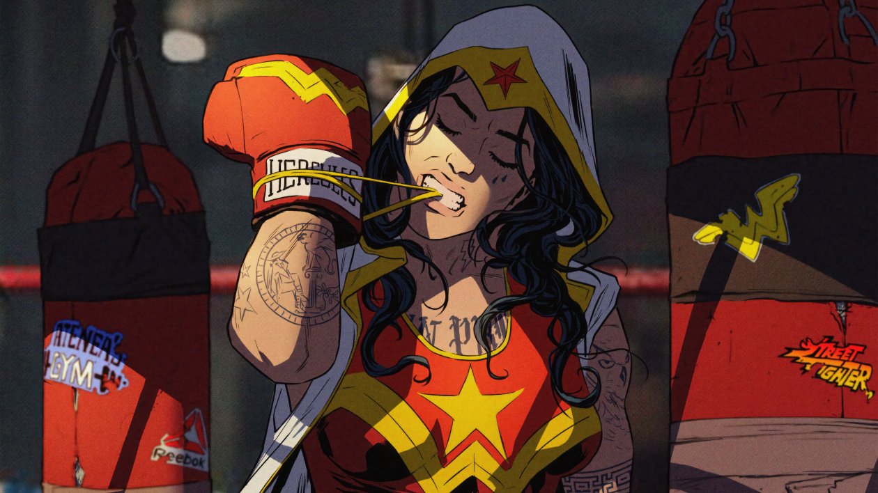 Boxer Wonder Woman