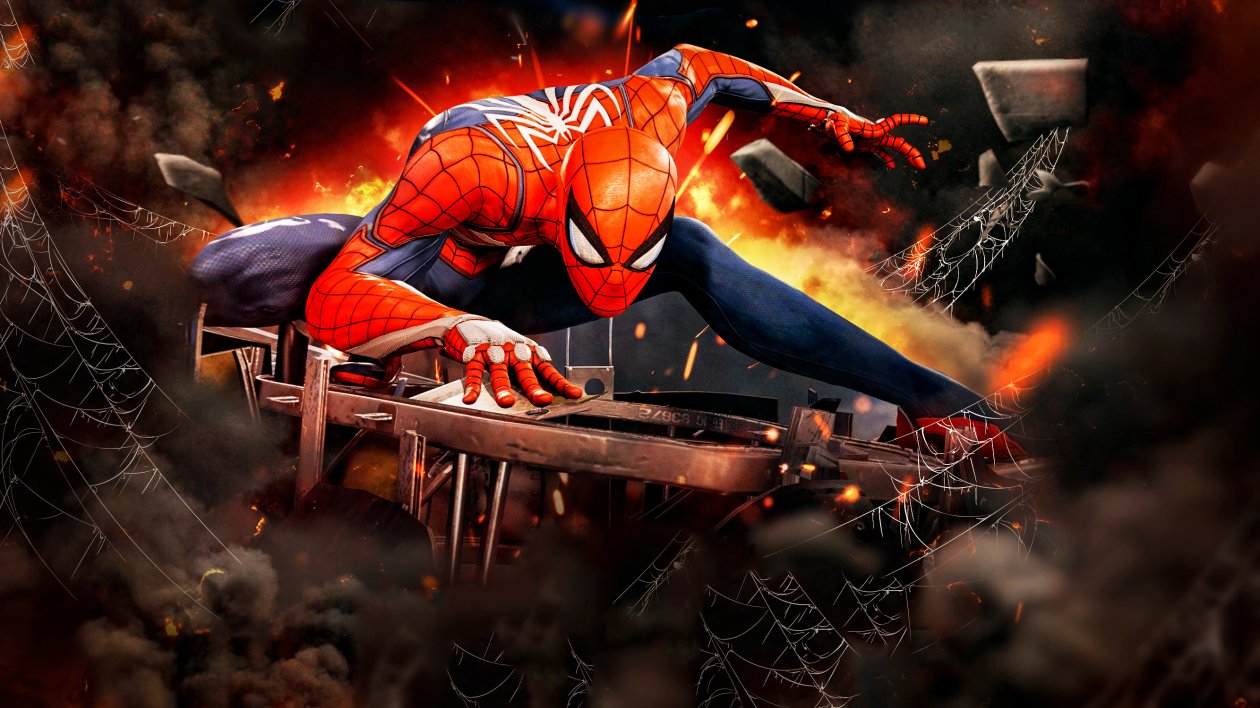 Spiderman Ps4 Game Artwork