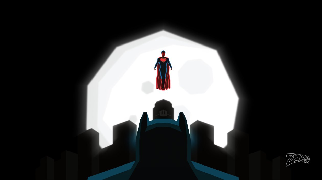 Superman And Batman Art
