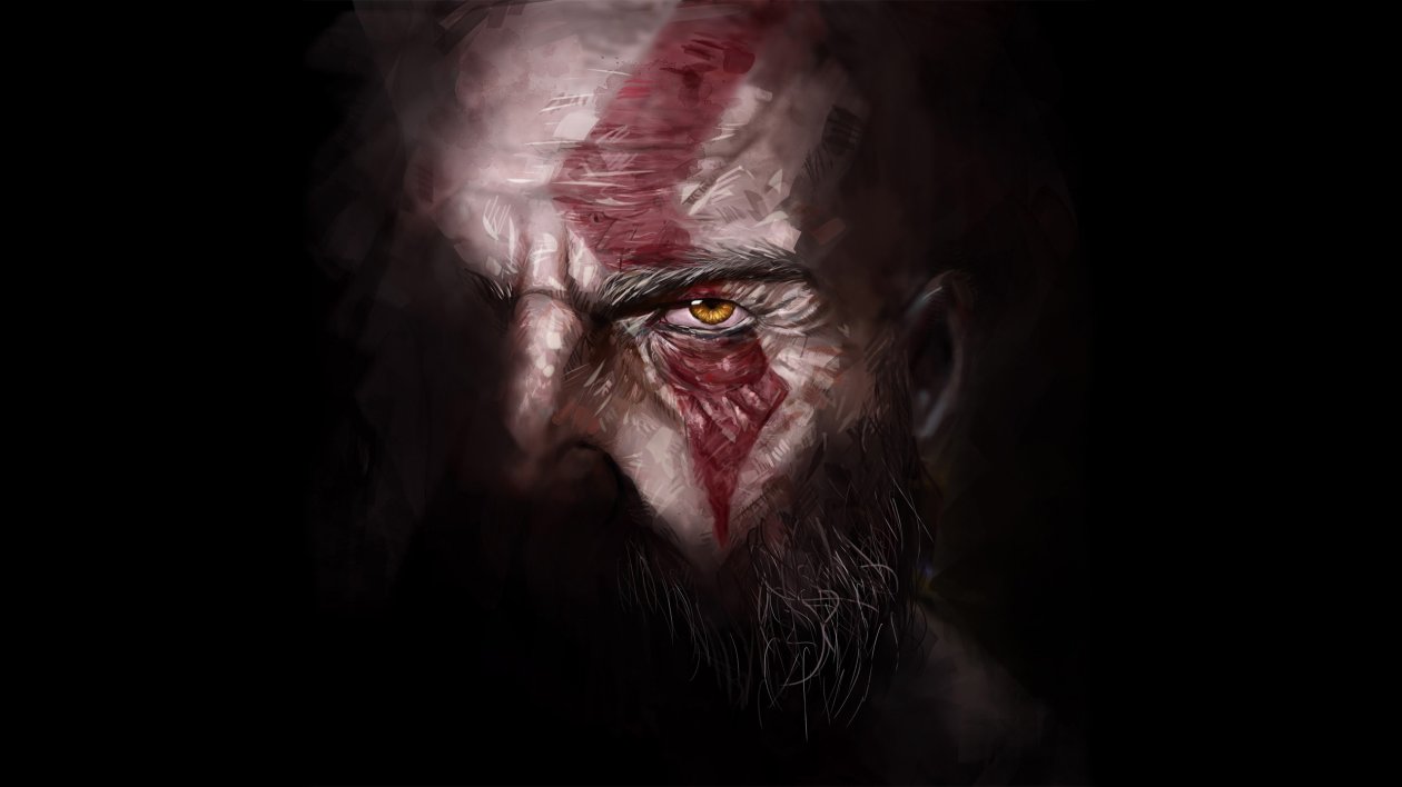Kratos God Of War 4 Artwork