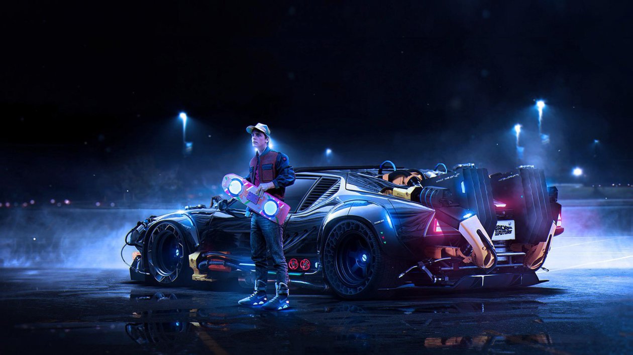 Back To The Future DeLorean Marty McFly