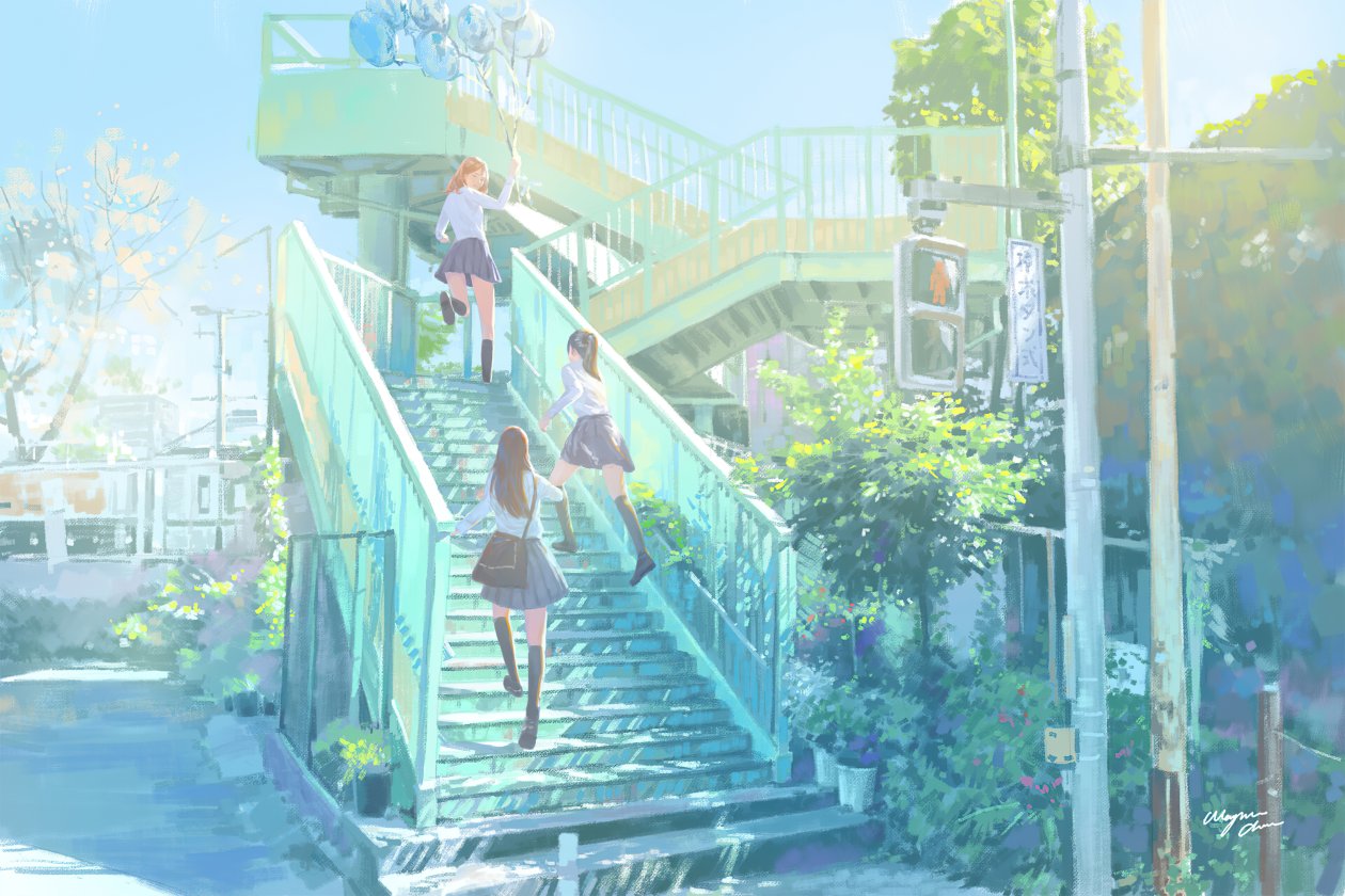 Anime Girls After School 4k