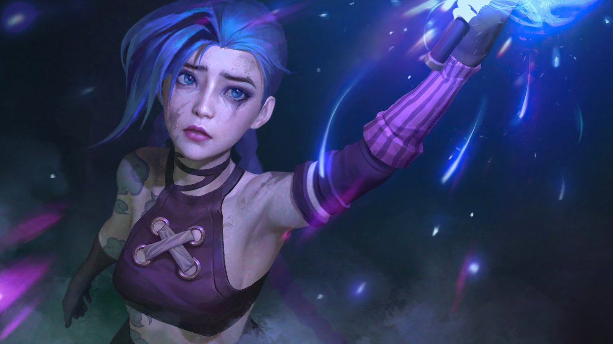 Arcane Jinx Fan Art 4k
