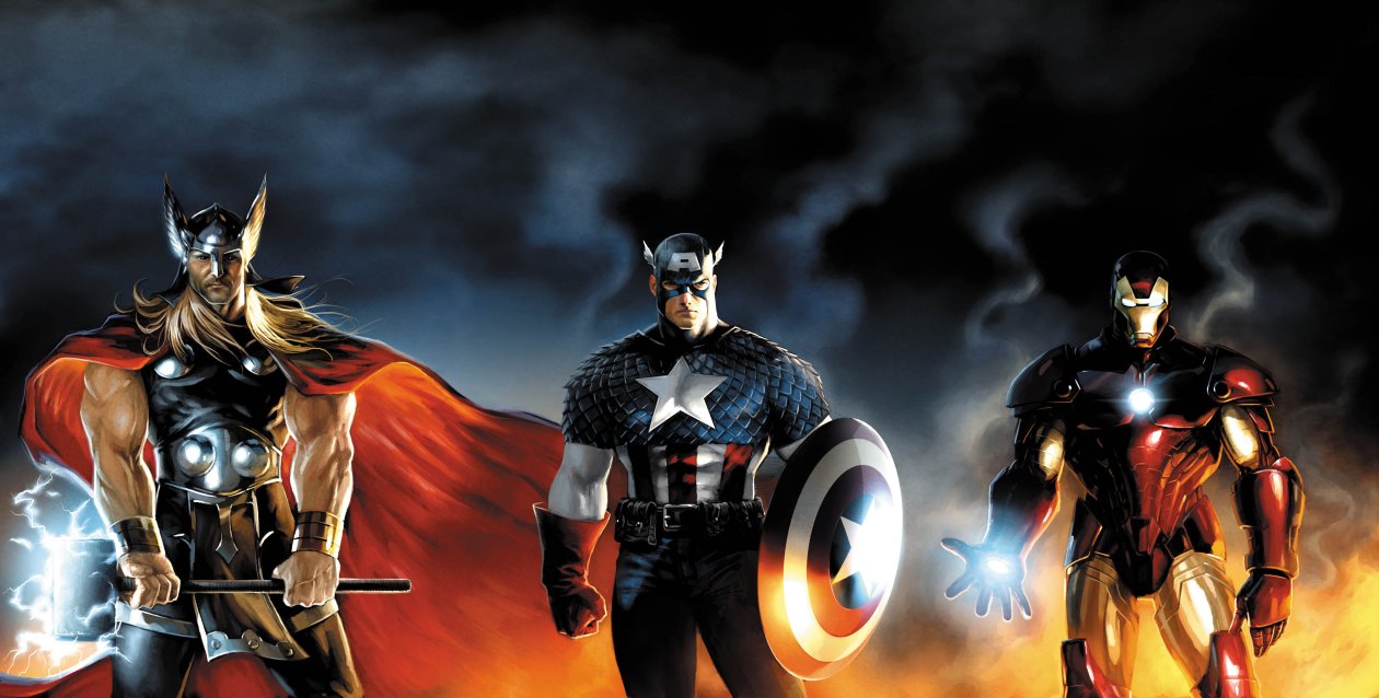 Iron Man Thor Captain America Artwork