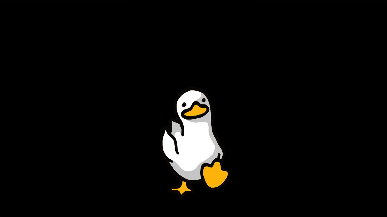 Duck Walking Illustration