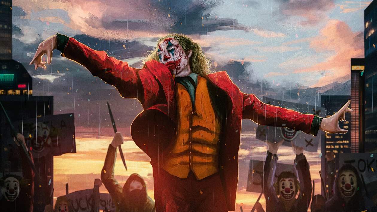 Joker Hands Up