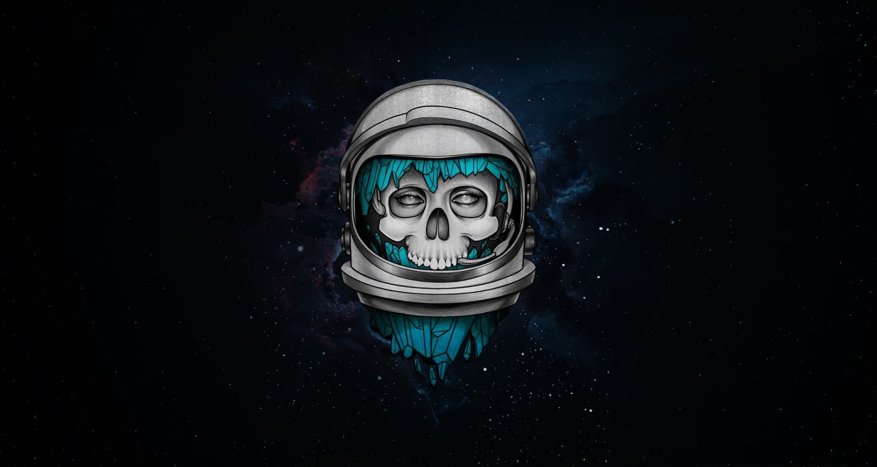 Skull Dark Astronaut