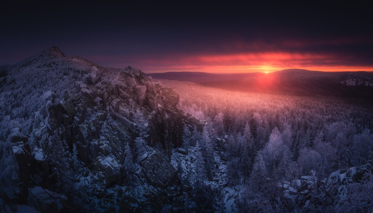 One More Sunset In The Ural Mountains 5k