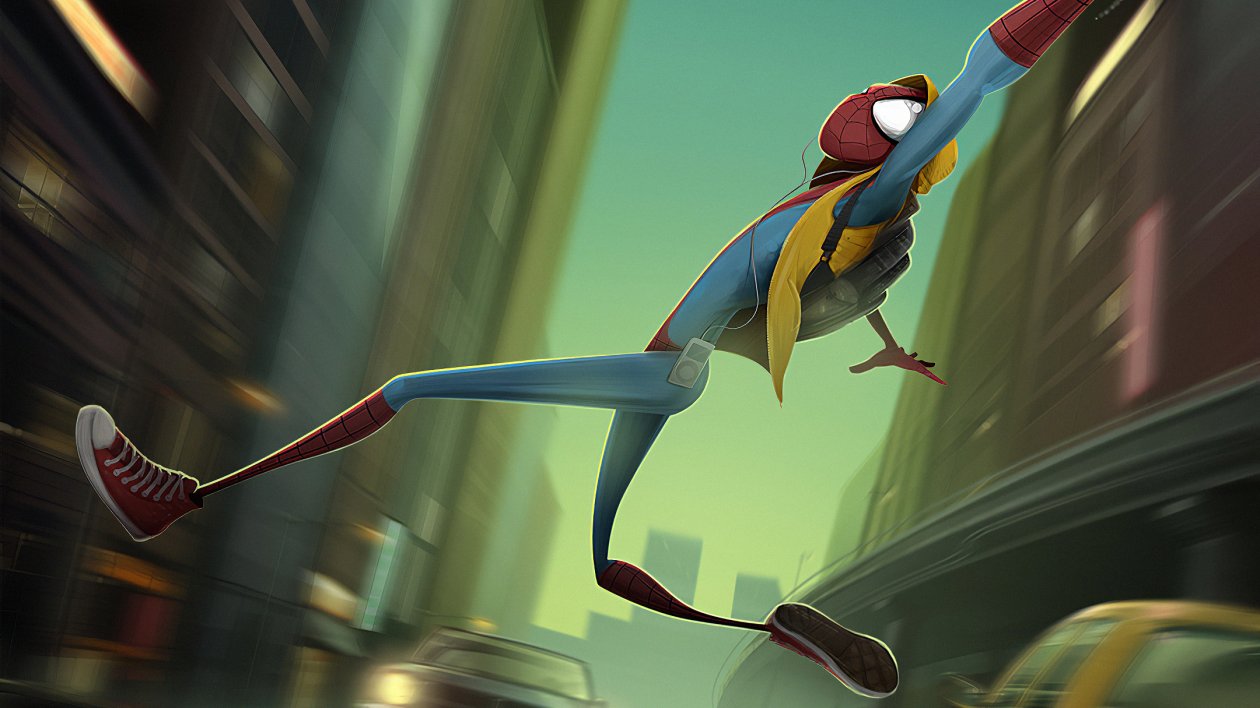 Newspider Man Art