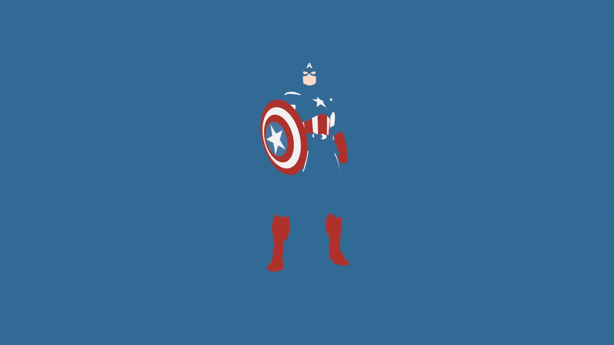 Captain America Marvel Comics Minimalism