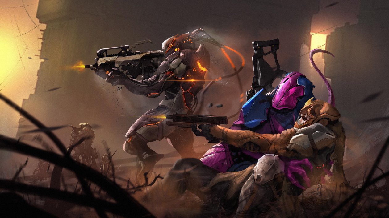 Robotic Scifi War 4k