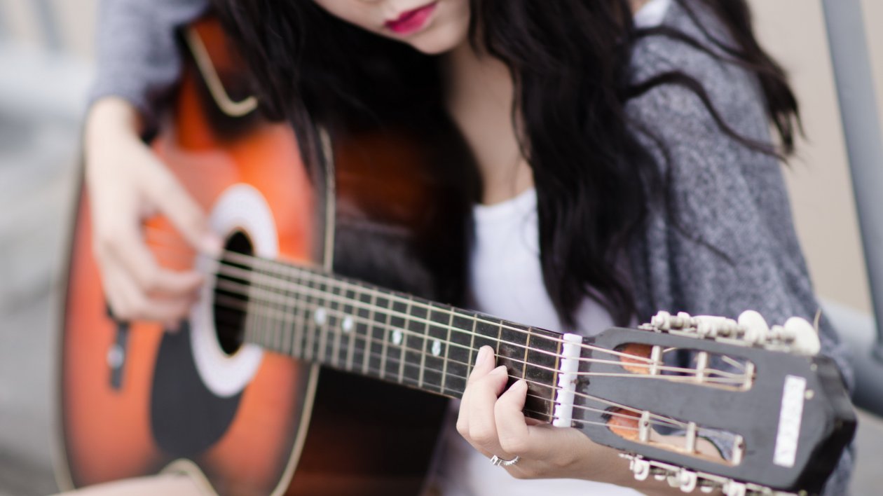 Girl Playing Guitar