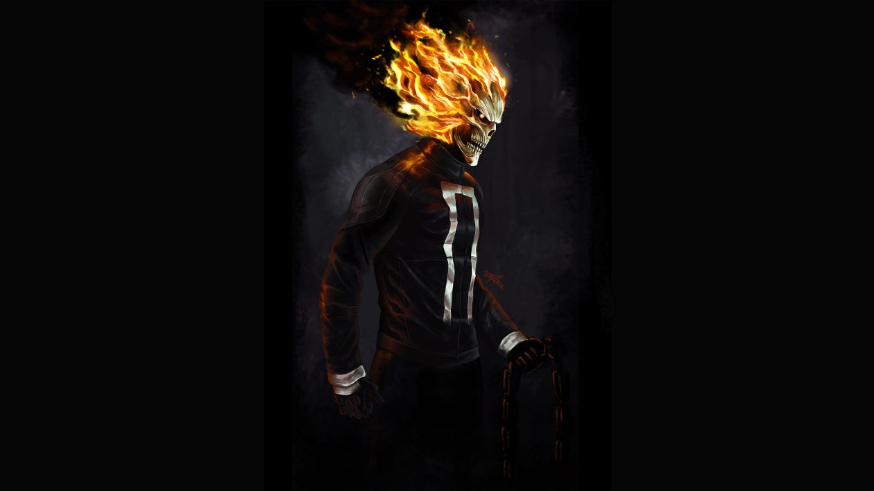 Ghost Rider 4k Art